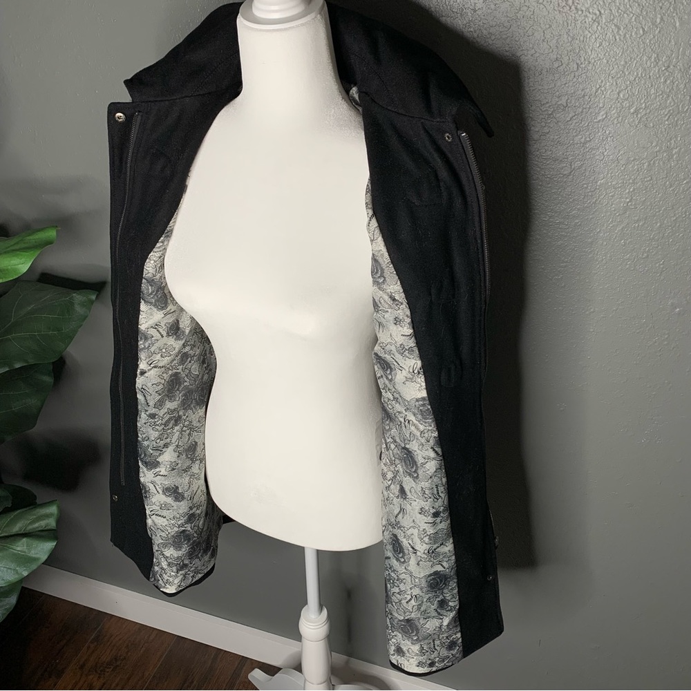 Guess Hooded Wool Toggle Coat - Picture 4 of 16